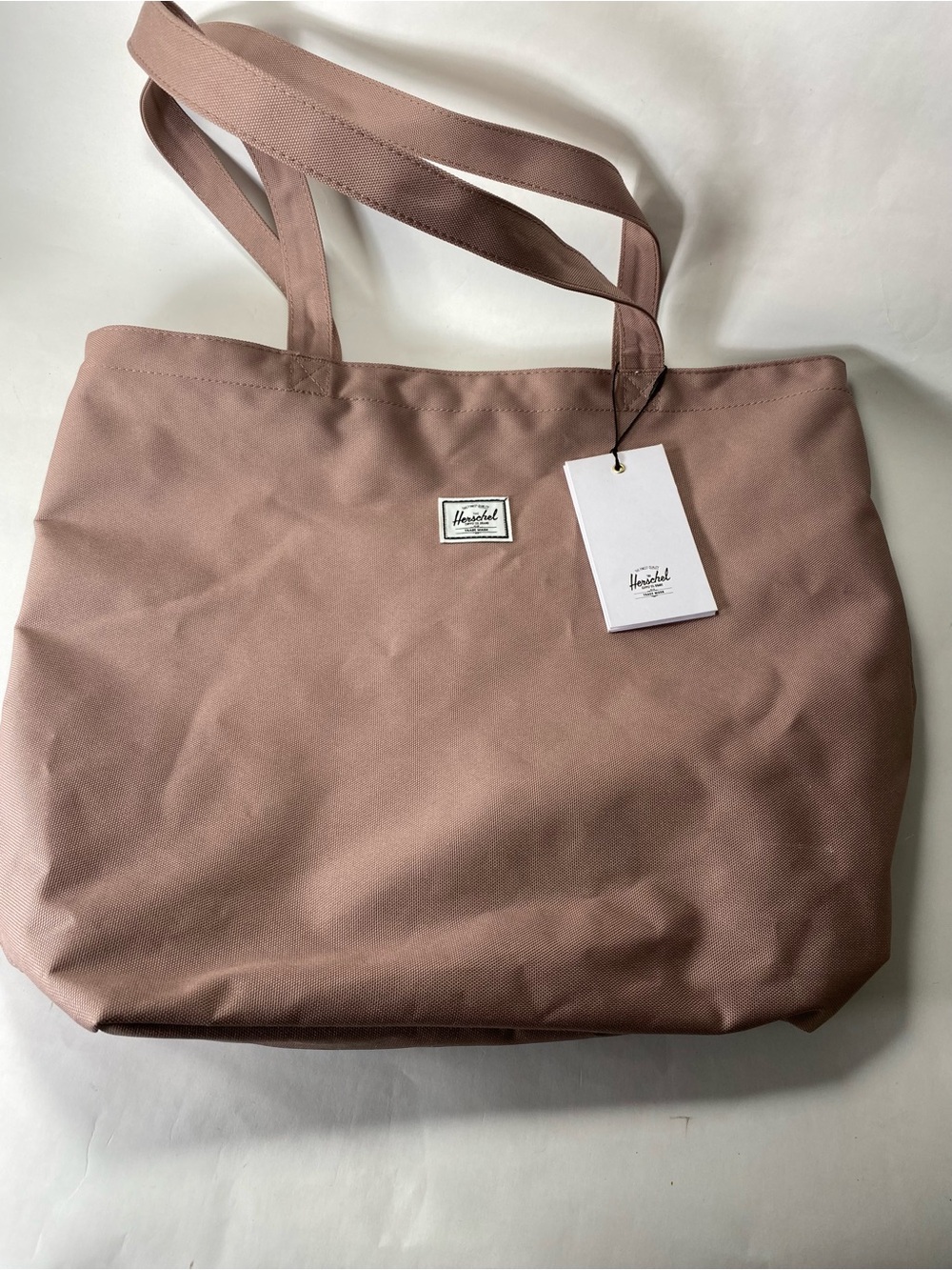 Herschel Supply Co. Mauve Pink Neutral Zipper Tote Bag NWT - Picture 4 of 15